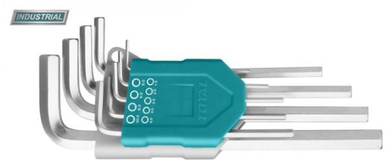 Imagine TOTAL - SET 9 CHEI IMBUS HEXAGONALE: 1.5-10MM, CR-V - EXTRA LUNG (INDUSTRIAL)