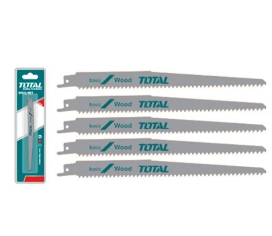 Imagine TOTAL - SET LAME FIERASTRAU SABIE PENTRU LEMN 225MM 6TPI - 5 BUC