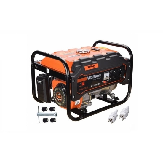 Imagine WOLFSON - GENERATOR DE CURENT GT-3500A, 2600W, 7CP, STABILIZATOR TENSIUNE AVR, MONOFAZAT