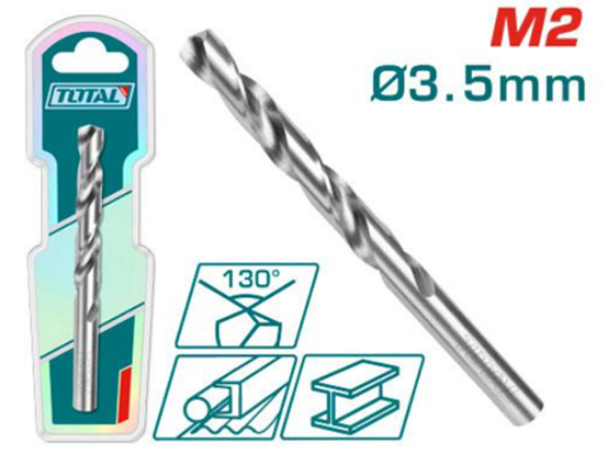 Imagine TOTAL - BURGHIU PENTRU METAL M2 HSS - 3.5MM