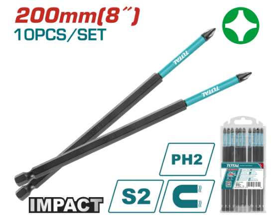 Imagine TOTAL - SET 10 BITI DE IMPACT PH2X200MM