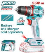 Imagine TOTAL - MASINA DE GAURIT - 20V - 55N.m MOTOR FARA PERII (NU INCLUDE ACUMULATOR)