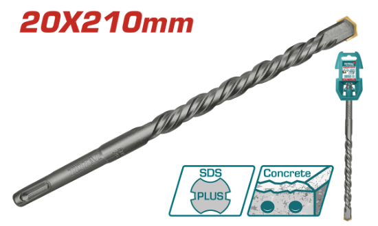 Imagine TOTAL - BURGHIU SDS PLUS - 20X210MM (INDUSTRIAL)