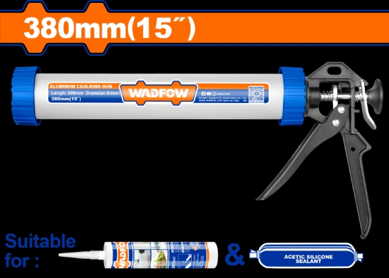 Imagine WADFOW - PISTOL PENTRU SILICON - 15" - MANER ALUMINIU