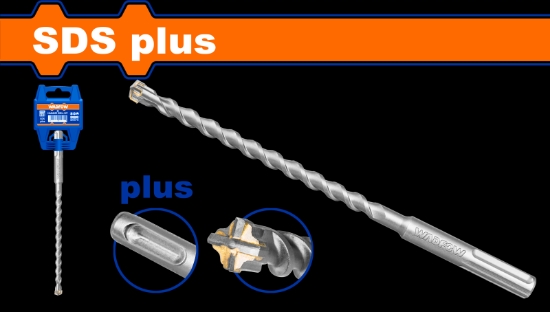 Imagine WADFOW - BURGHIU CU PRINDERE SDS PLUS - CAP CRUCE  - 10X160MM