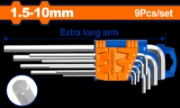 Imagine WADFOW - SET 9 CHEI IMBUS HEXAGONALE: 1.5-10MM, CR-V - EXTRA LUNG