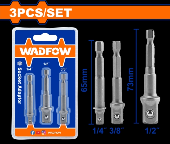 Imagine WADFOW - SET 3 ADAPTOARE 1/4", 3/8",1/2"