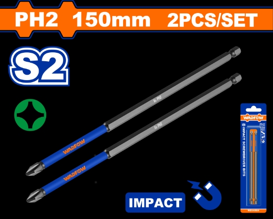 Imagine WADFOW - SET BITI IMPACT PH2 150MM - 2 BUC