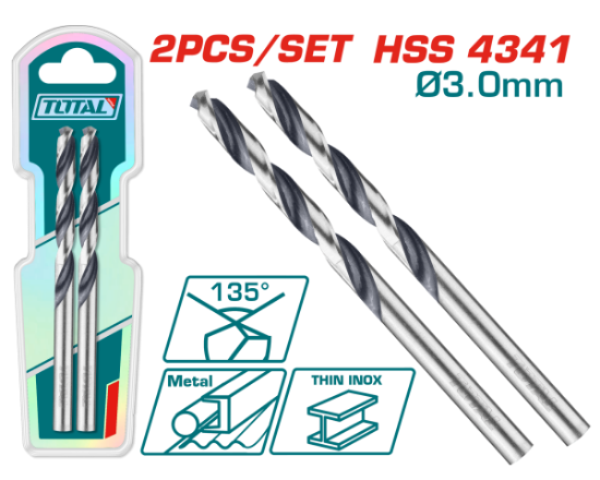 Imagine TOTAL - BURGHIU PENTRU METAL HSS - 3MM