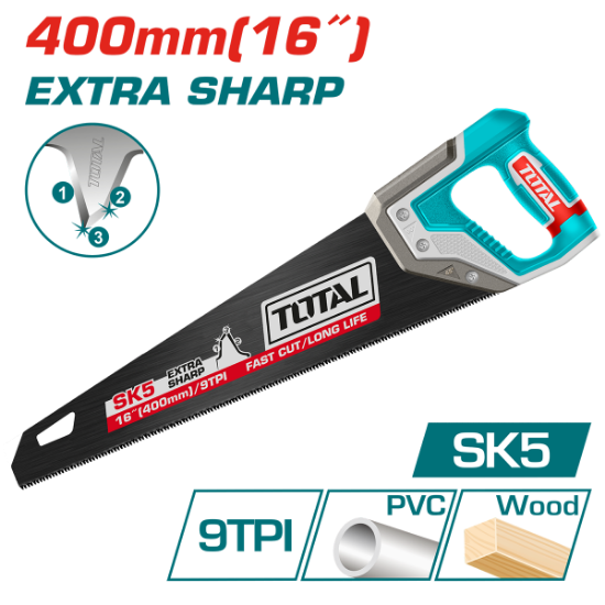 Imagine TOTAL - FIERASTRAU PENTRU LEMN - 400MM / 16'' ( INDUSTRIAL)