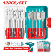 Imagine TOTAL - SET 12 BUC BURGHIE PLATE PENTRU LEMN
