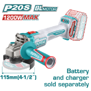 Imagine TOTAL - POLIZOR UNGHIULAR - 115MM - 20V - LI-ION  (INDUSTRIAL)