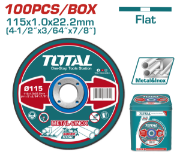 Imagine TOTAL - SET 100 DISCURI DEBITARE METAL 115MM