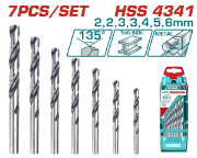 Imagine TOTAL - SET 7 BURGHIE PENTRU METAL HSS 4341