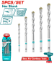 Imagine TOTAL - SET 5 BURGHIE PENTRU ZIDARIE PRINDERE HEX 1/4"