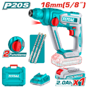Imagine TOTAL - CIOCAN ROTOPERCUTOR - 20V - LI-ION (INCLUDE ACUMULATOR SI INCARCATOR)