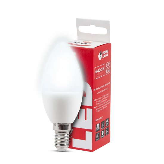 Imagine Bec LED lumanare 5W E14 6400K, Homelight