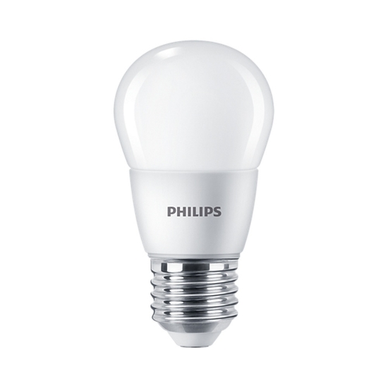 Imagine Bec LED sferic P48 7W E27 827, Corepro Philips