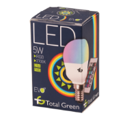 Imagine Bec LED Sferic P45 5W E14 2700K RGB