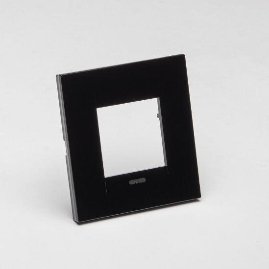 Imagine Ramă ornament 2M negru Chorus - GEWISS | GW16422TN