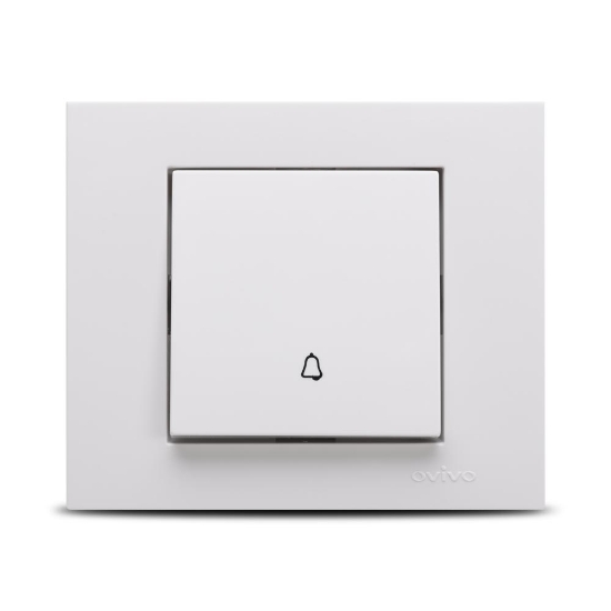 Imagine Întrerupător sonerie 10A alb Grano - OVIVO | 400-010200-207