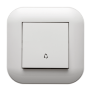 Imagine Întrerupător sonerie 10A alb Loft - OVIVO | 404-010201-207