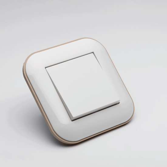 Imagine Întrerupător simplu 10A alb/Kraft Loft - OVIVO | 404-010206-200