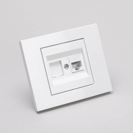 Imagine Priză date RJ45 Cat6 alb Grano - OVIVO | 400-010300-229