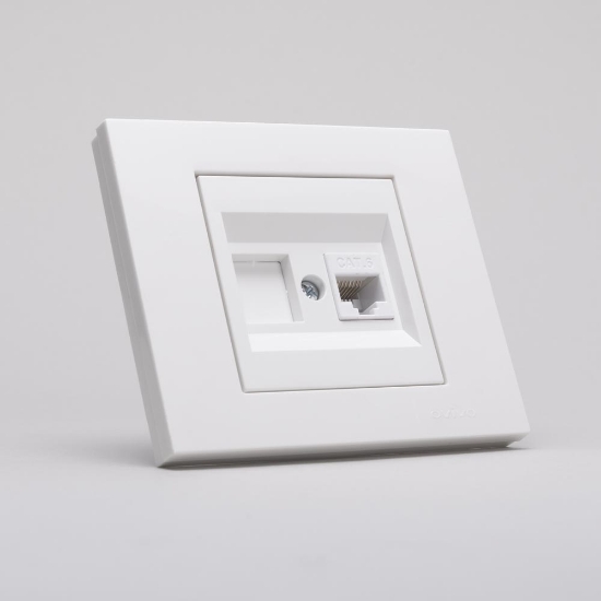 Imagine Priză date RJ45 Cat6 alb Grano - OVIVO | 400-010300-229