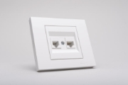 Imagine Priză date RJ45 Cat6 alb Grano - OVIVO | 400-010300-234