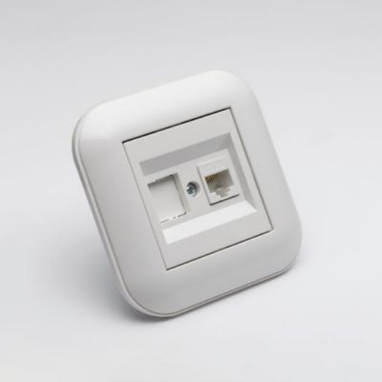 Imagine Priză date RJ45 Cat6 alb Loft - OVIVO | 404-010301-229