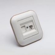 Imagine Priză date RJ45 Cat6 alb/Kraft Loft - OVIVO | 404-010306-229