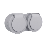 Imagine Priză Schuko cu capac aplicată 16A IP54 gri Xone - OVIVO