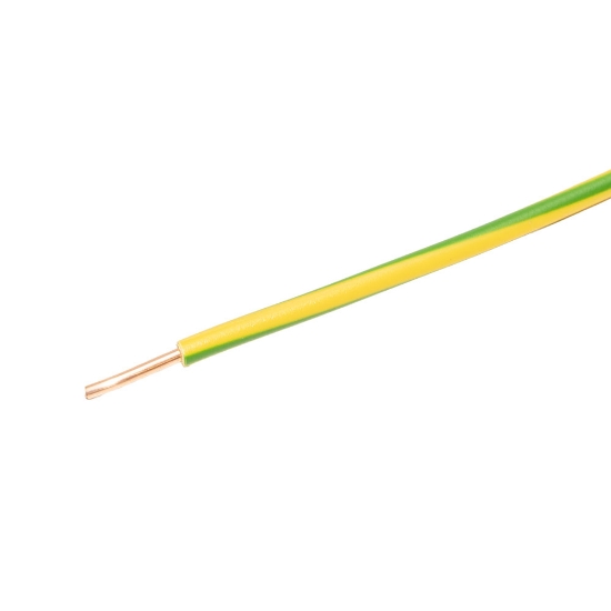 Imagine Conductor rigid cupru, FY 6 mm², verde-galben – colac