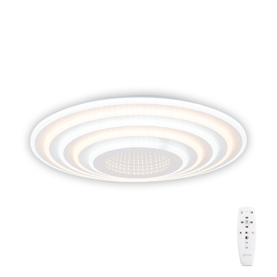 Imagine Plafoniera Abys LED 120W 3CCT cu telecomanda, alb, Erste