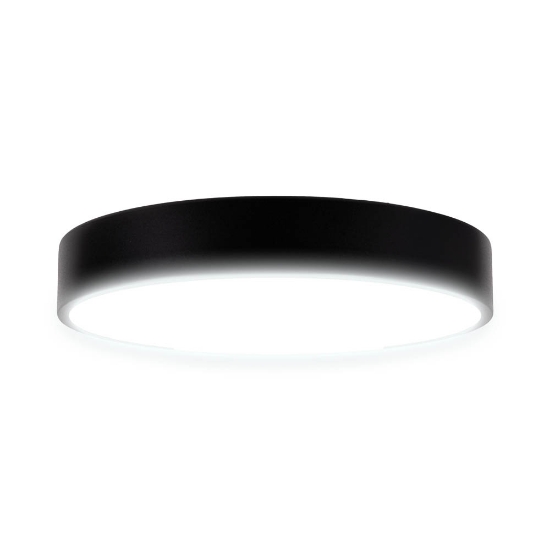 Imagine Plafoniera Flux LED 28W 2660LM IP20, negru, Erste