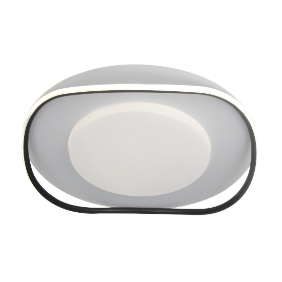 Imagine Plafoniera Freya LED 55W IP20, alb+negru, Erste