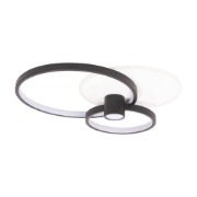 Imagine Plafoniera Horus LED 65W IP20, negru+auriu, Erste