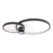 Imagine Plafoniera Horus LED 65W IP20, negru+auriu, Erste