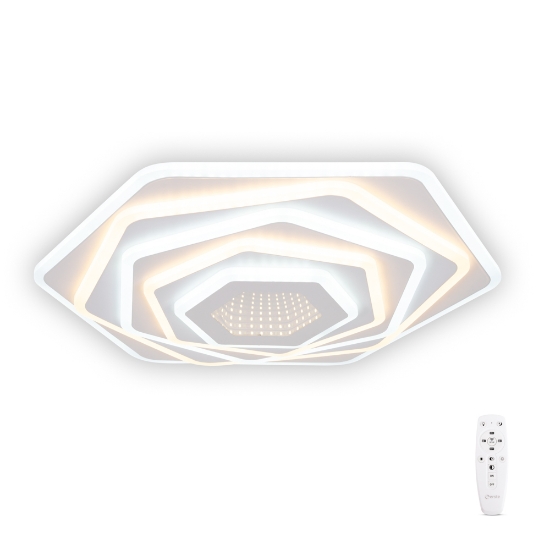 Imagine Plafoniera Infinity LED 112W 3CCT cu telecomanda, alb, Erste