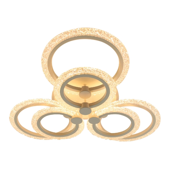 Imagine Plafoniera Shine LED 98W 3CCT+RGB cu telecomanda, Erste