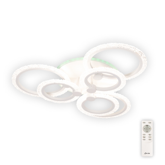 Imagine Plafoniera Shine LED 98W 3CCT+RGB cu telecomanda, Erste