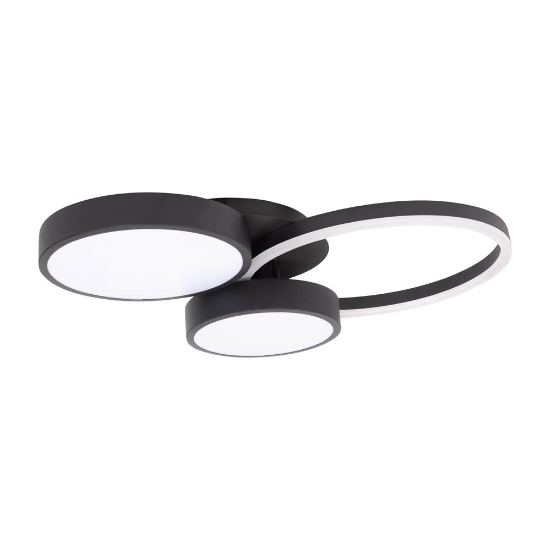 Imagine Plafoniera Sobek LED 55W IP20, negru, Erste