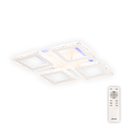 Imagine Plafoniera Tetra LED 60W 3CCT+RGB cu telecomanda, Erste