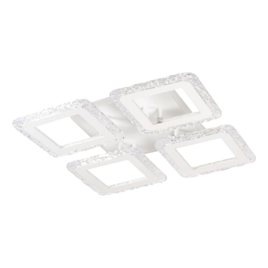 Imagine Plafoniera Tetra LED 60W 3CCT+RGB cu telecomanda, Erste