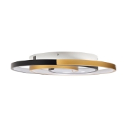 Imagine Plafonieră Trim 30W 42cm 3000-6500K, negru+auriu, Erste