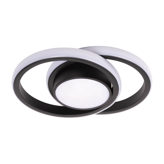 Imagine Plafoniera Vista LED 38W IP20, negru, Erste