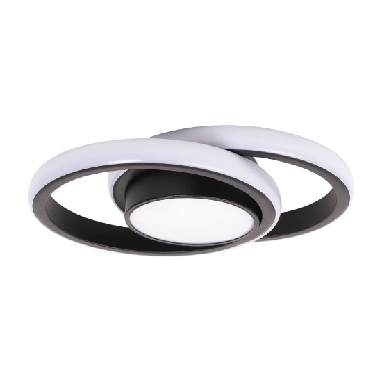 Imagine Plafoniera Vista LED 38W IP20, negru, Erste