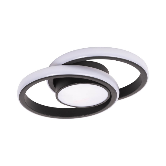 Imagine Plafoniera Vista LED 38W IP20, negru, Erste