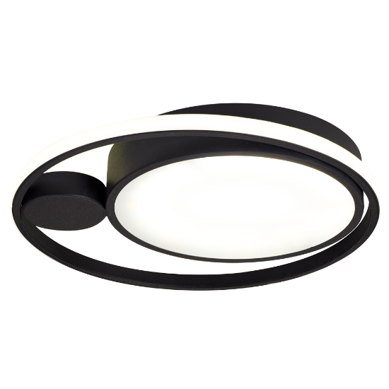 Imagine Plafonieră Yumo 36W 198lm 4000K 420x70mm, negru, Erste